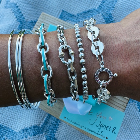 Like New Tiffany & Co. 1837 Circle Link bracelet, 7" - Picture 1 of 3